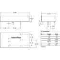Recom DC/DC Converter 12V Output, 18-36V Input, 15W Power, Through Hole Mount, 6-Pin RP15