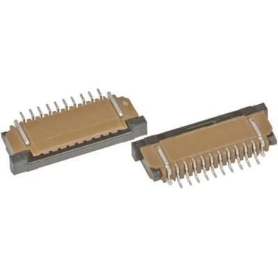 Amphenol Communications Solutions 1 mm Pitch 20 Way Right Angle Female FPC Connector, Solder SFW20R-1STE9LF