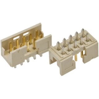 Amphenol ICC Minitek Series Straight Through Hole PCB Header, 6 Contact(s), 2 mm Pitch, 2 Row, Shrouded 98414-G06-06LF