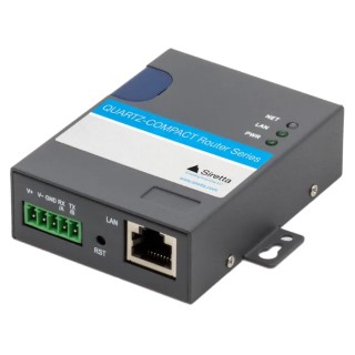 Siretta Router 2 Port 4G LTE, 3G Fallback, 150Mbps Transmission Speed, 12V Nominal Supply QUARTZ-COMPACT-G11-LTE(EU) + ACC