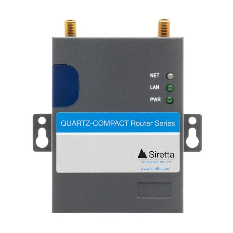 Siretta Router 2 Port 4G LTE, 3G Fallback, 150Mbps Transmission Speed, 12V Nominal Supply QUARTZ-COMPACT-G11-LTE(EU) + ACC