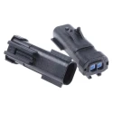 Delphi Apex Automotive Connector Male/Female Sealed Coupling Housing Crimp, Cable Mount, 2.8mm Diameter, Polyamide 54200210
