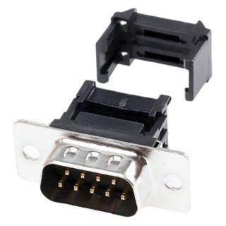 ASSMANN WSW 9-Way IDC Connector Male for Cable, 2 Row, 250V AC, 1A, Gold Tin Nickel Plating A-DSF 09LPIII/Z