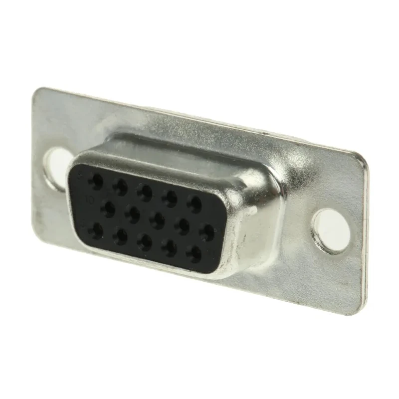ASSMANN WSW 15 Way Straight Through Hole D-Sub Connector Female 250V 1A Gold over Nickel A-HDF 15 PP/Z