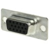 ASSMANN WSW 15 Way Straight Through Hole D-Sub Connector Female 250V 1A Gold over Nickel A-HDF 15 PP/Z