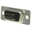 ASSMANN WSW 15 Way Straight Through Hole D-Sub Connector Female 250V 1A Gold over Nickel A-HDF 15 PP/Z