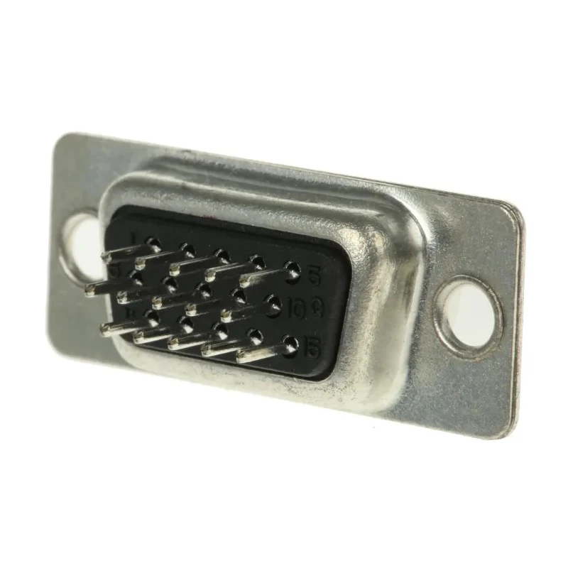 ASSMANN WSW 15 Way Straight Through Hole D-Sub Connector Female 250V 1A Gold over Nickel A-HDF 15 PP/Z