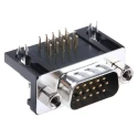 ASSMANN WSW 15 Way Right Angle 2.29 mm Pitch Through Hole D-Sub Connector Male A-HDS 15 A-KG/T