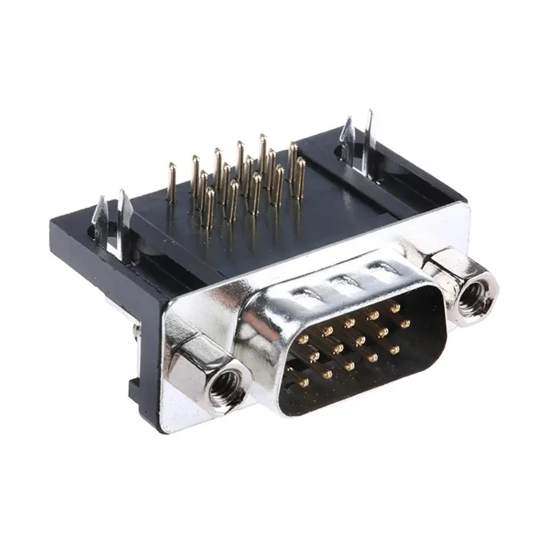 ASSMANN WSW 15 Way Right Angle 2.29 mm Pitch Through Hole D-Sub Connector Male A-HDS 15 A-KG/T