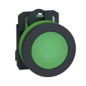 Schneider Electric Flush Green LED Pilot Light 21.6-30 V AC/DC, 30 mm Cutout, IP66/IP67/IP69 Protection XB5FVB3