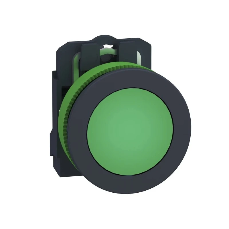 Schneider Electric Flush Green LED Pilot Light 21.6-30 V AC/DC, 30 mm Cutout, IP66/IP67/IP69 Protection XB5FVB3