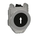 Schneider Electric Harmony XB4 Series Push Button Switch Spring Return Panel Mount 30 mm Cutout SPST Black LED 600 XB4FA3351