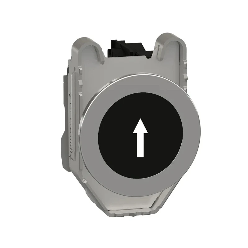 Schneider Electric Harmony XB4 Series Push Button Switch Spring Return Panel Mount 30 mm Cutout SPST Black LED 600 XB4FA3351