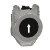 Schneider Electric Harmony XB4 Series Push Button Switch Spring Return Panel Mount 30 mm Cutout SPST Black LED 600 XB4FA3351