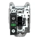 Schneider Electric Harmony XB4 Series Push Button Switch Spring Return Panel Mount 30 mm Cutout SPST Black LED 600 XB4FA3351