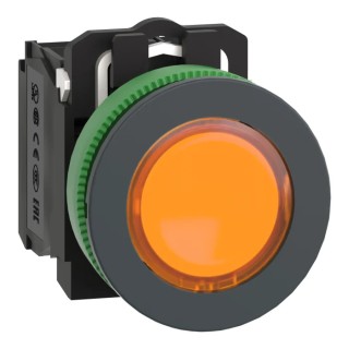 Schneider Electric XB5 Series Illuminated Push Button Switch, Spring Return, Panel Mount, 30 mm Cutout, SPDT XB5FW35B5