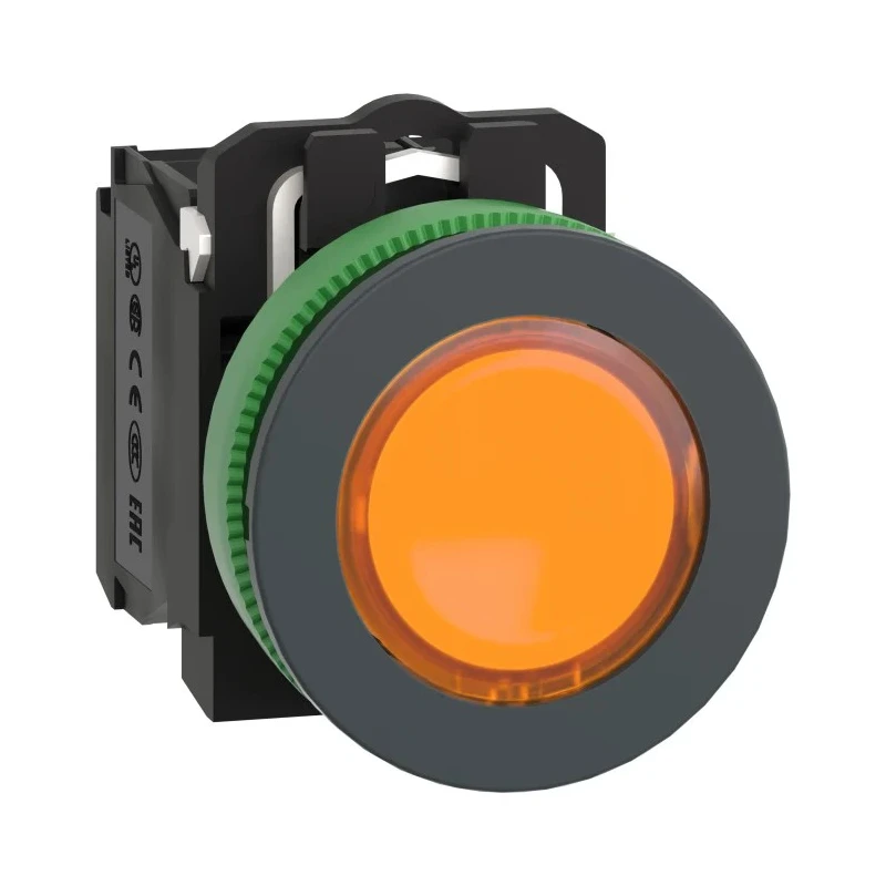 Schneider Electric XB5 Series Illuminated Push Button Switch, Spring Return, Panel Mount, 30 mm Cutout, SPDT XB5FW35B5