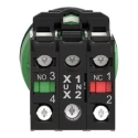 Schneider Electric XB5 Series Illuminated Push Button Switch, Spring Return, Panel Mount, 30 mm Cutout, SPDT XB5FW35B5