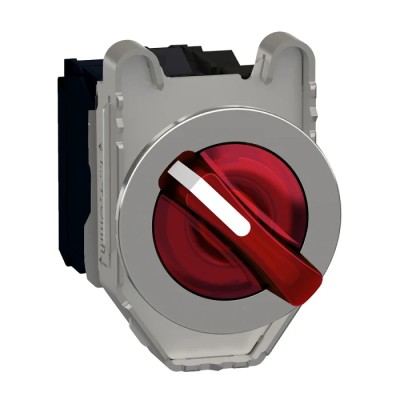Schneider Electric Selector Switch Illuminated SPDT 30 mm Cutout Diameter 2 Positions XB4FK124M5