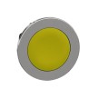 Schneider Electric Harmony XB4 Series Yellow Maintained Round Metal Push Button Head, 30 mm Cutout, IP66 IP67 IP69K ZB4FH05