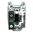 Schneider Electric Harmony XB4 Series Push Button Switch, Spring Return, Panel Mount, 30 mm Cutout, SPST, White XB4FA3341