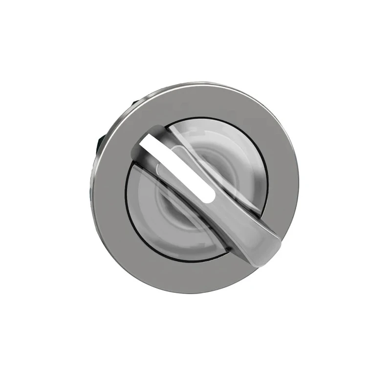 Schneider Electric 2 Position Illuminated Selector Switch Head 30 mm Cutout White Handle IP66 IP67 IP69 ZB4FK1413