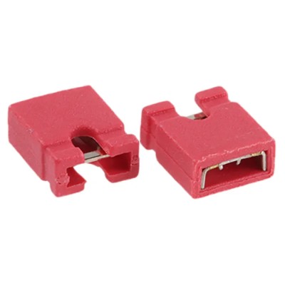 ASSMANN WSW Jumper Straight Female Red Open Top 2 Way 1 Row 2.54 mm Pitch AKSPT/G RED