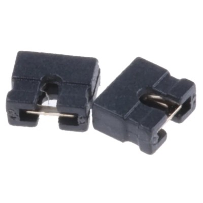ASSMANN WSW Jumper Straight Female Black Open Top 2 Way 1 Row 2 mm Pitch AKSO-200/G