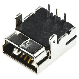 ASSMANN WSW Right Angle USB Type B Through Hole Female Connector USB 2.0 1A 30V A-USB B-M5-C