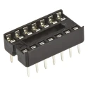 ASSMANN WSW 2.54 mm Pitch Vertical 14 Way Through Hole Stamped Pin Open Frame DIL Socket 1A A 14-LC-TT