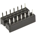 ASSMANN WSW 2.54 mm Pitch Vertical 14 Way Through Hole Stamped Pin Open Frame DIL Socket 1A A 14-LC-TT