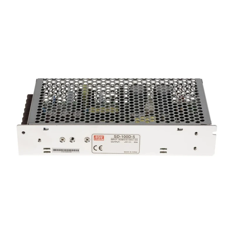 MEAN WELL SD-100 Series Single Output Regulated Isolated DC-DC Converter 5V DC, 96V DC Input, 20A Output Current SD-100D-5