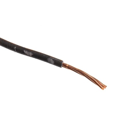RS PRO H07V-R Series Black Hook Up Wire 7 x 1.35 mm Core Strands, 50 m Length, Thermoplastic Polyolefin Insulated 185-3951