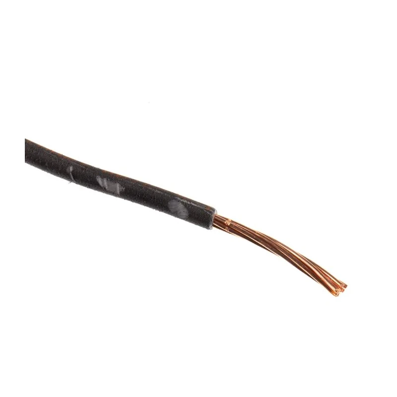 RS PRO H07V-R Series Black Hook Up Wire 7 x 1.35 mm Core Strands, 50 m Length, Thermoplastic Polyolefin Insulated 185-3951
