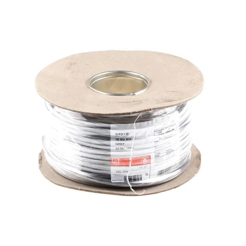 RS PRO H07V-R Series Grey Hook Up Wire 7 x 1.7 mm Core Strands 50 m Thermoplastic Polyolefin 185-3965