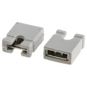 ASSMANN WSW Jumper Straight Female Grey Open Top 2 Way 1 Row 2.54 mm Pitch AKSPT/G GREY