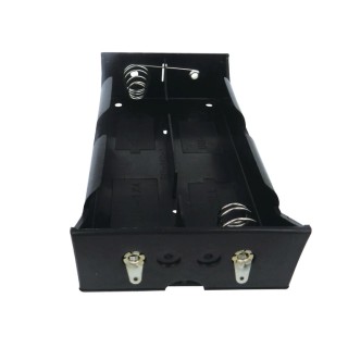RS PRO D Size 4-Cell Battery Holder Polypropylene Snap-In Mount with Solder Tag 185-4676