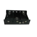 RS PRO D Size 3-Cell Snap-in Polypropylene Battery Holder with Spring Termination 185-4696