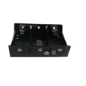 RS PRO D Size 3-Cell Snap-in Polypropylene Battery Holder with Spring Termination 185-4696
