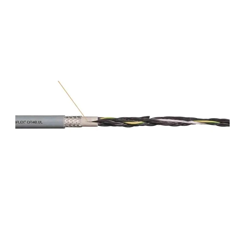 Igus Chainflex CF140.UL Control Cable 4 Cores 0.75mm² 18 AWG Screened PVC Grey Sheath 25m CF140.07.04.UL