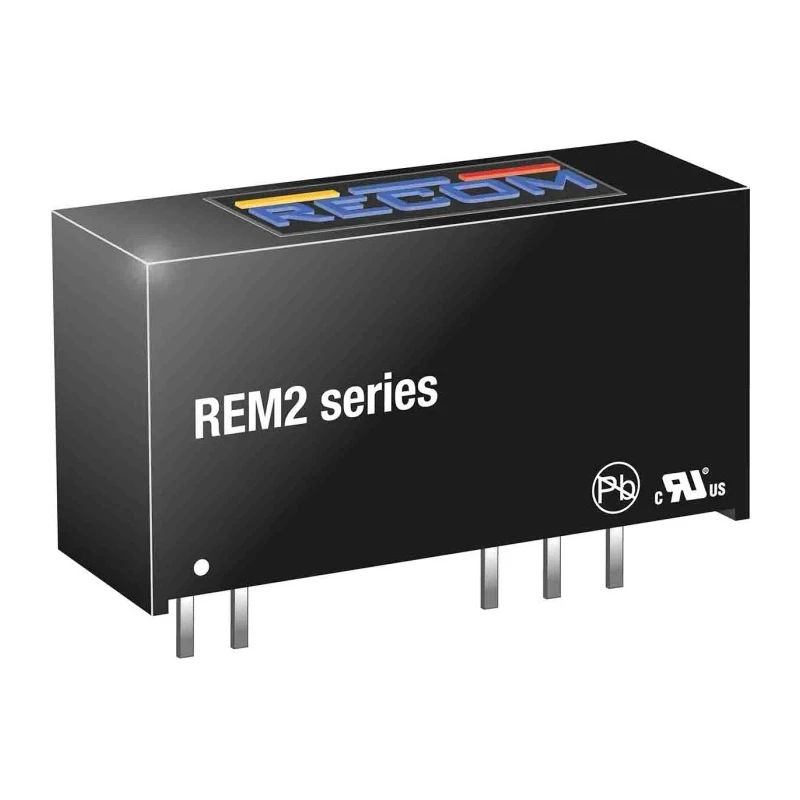 Recom 2W SIP-8 Through Hole DC/DC Converter, 5V DC Output, 400 mA, 5.5V Max Input, 4.5V Min Input, 79% Efficiency REM2