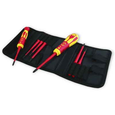 CK Pozidriv Slotted Interchangeable Insulated Screwdriver Set 7-Piece T4925