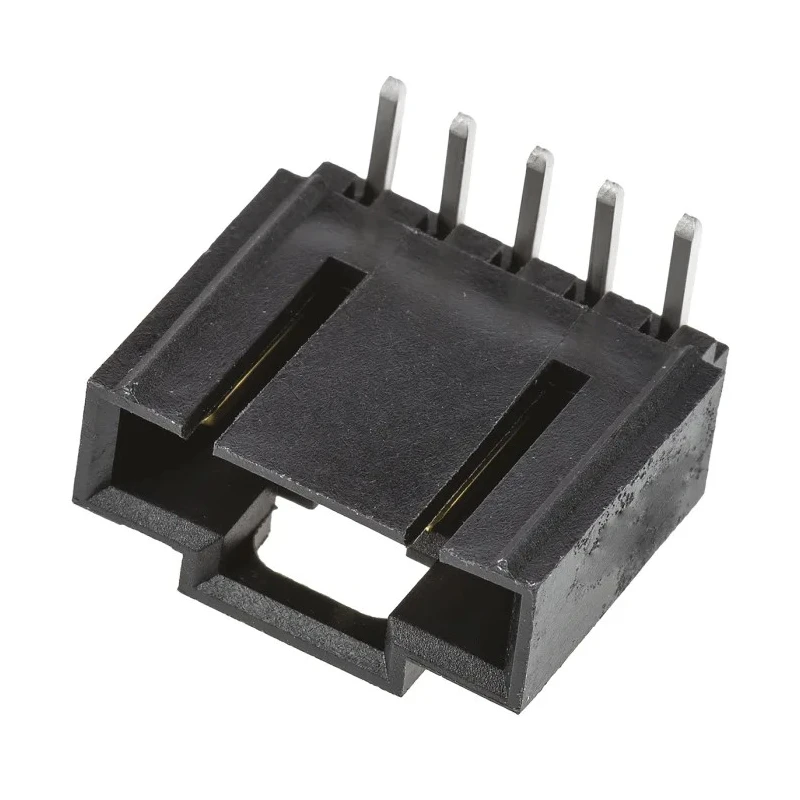 Molex SL Series Right Angle Through Hole PCB Header, 5 Contact(s), 2.54 mm Pitch, 1 Row, Shrouded 70553-0004