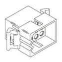 Molex STANDARD 0.093 in Male Connector Housing 6 Way 2 Row 5.03 mm Pitch 03-09-2062