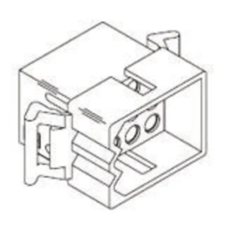 Molex STANDARD 0.093 in Male Connector Housing 6 Way 2 Row 5.03 mm Pitch 03-09-2062