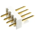 Molex KK 254 Series Straight Through Hole Pin Header 4 Contacts 2.54 mm Pitch 1 Row Unshrouded 22-11-2042