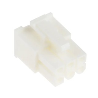 Molex Mini-Fit Jr Female Connector Housing 6 Way 4.2 mm Pitch Nylon Cable Mount Straight 39-01-2065