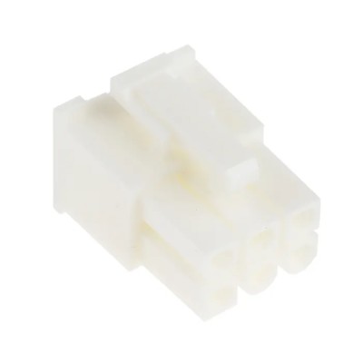 Molex Mini-Fit Jr Female Connector Housing 6 Way 4.2 mm Pitch Nylon Cable Mount Straight 39-01-2065