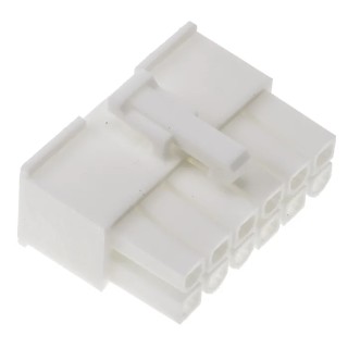 Molex Mini-Fit Jr Male Connector Housing 4.2 mm Pitch 12 Way 2 Row Straight 39-01-2125