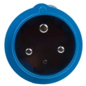 MENNEKES PowerTOP IP44 Blue Cable Mount 2P+PE Straight Industrial Power Connector 63A 230V 3212RS
